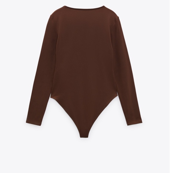 Zara Brown Bodysuit Medium - Picture 3 of 7